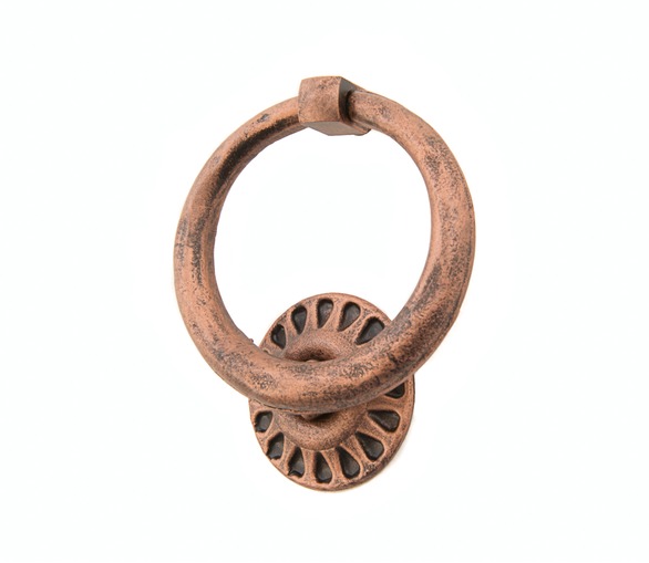 Ring Door Knob Black Copper