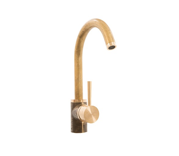 Brass Mixer Tap, one hole with swivel spout