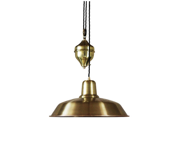 Raw Brass Old School Lamp 