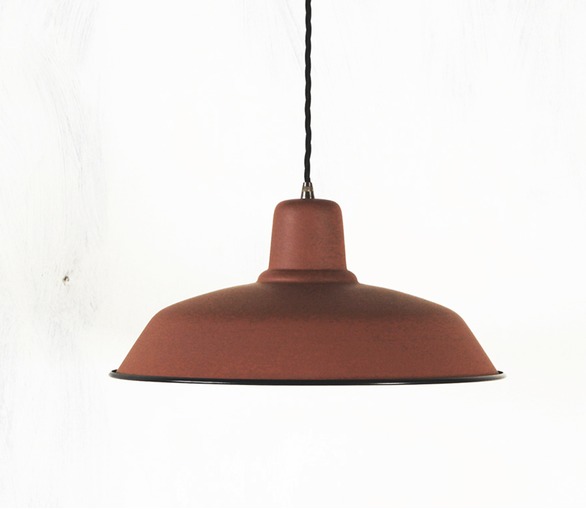 Old School Lamp - matt terracotta