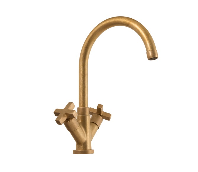 Homeware Hardware Brass And Copper Taps And Wastes Raw Brass   Raw Brass Kitchen Tap 796874a3d4 